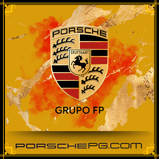 Imagem promocional da PORSCHEPG mostrando a plataforma e suas vantagens